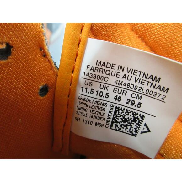 Converse Cons Anarchy High Top Skateboarding Shoes Orange Mens Size 11.5 main image 14